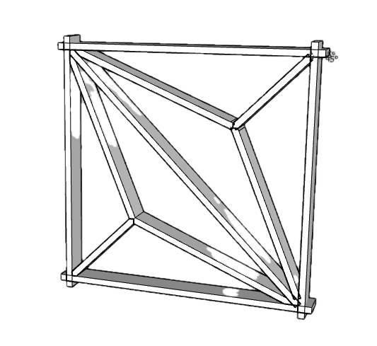 Kumiko Asanoha Pattern