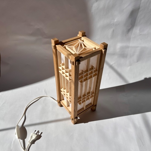 Oak Shoji Lamp