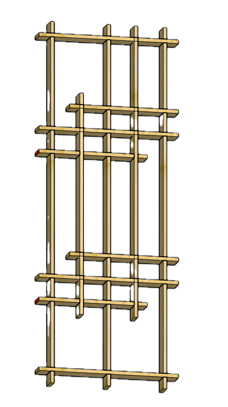 Shoji Panel with uncut tabs