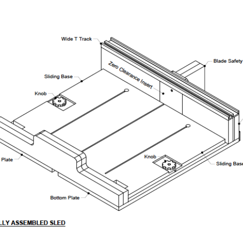 2D and 3D PDF and Sketchup combo: Sled Plan 